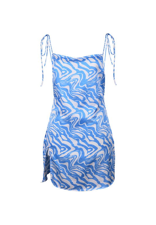 Repose Dress Blue Psychedelic