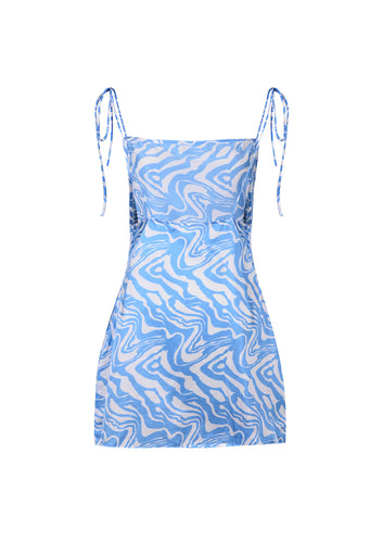 Repose Dress Blue Psychedelic