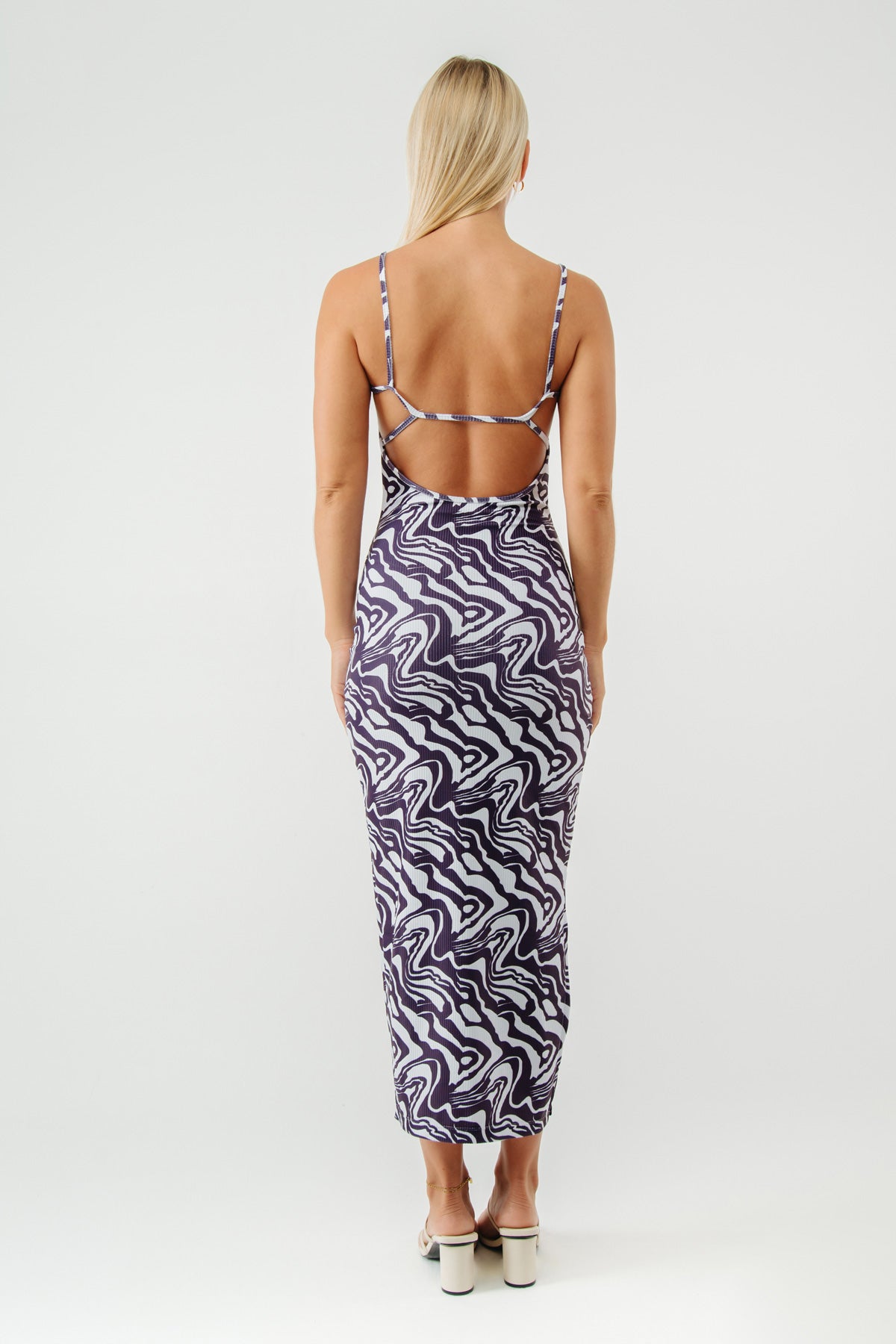 Pacific Dress Plum Psychedelic - APPAREL THIS IS A LOVE SONG
