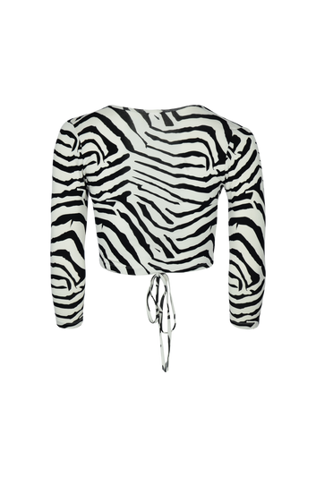 Sia Wrap Top Tiger Print - Top THIS IS A LOVE SONG