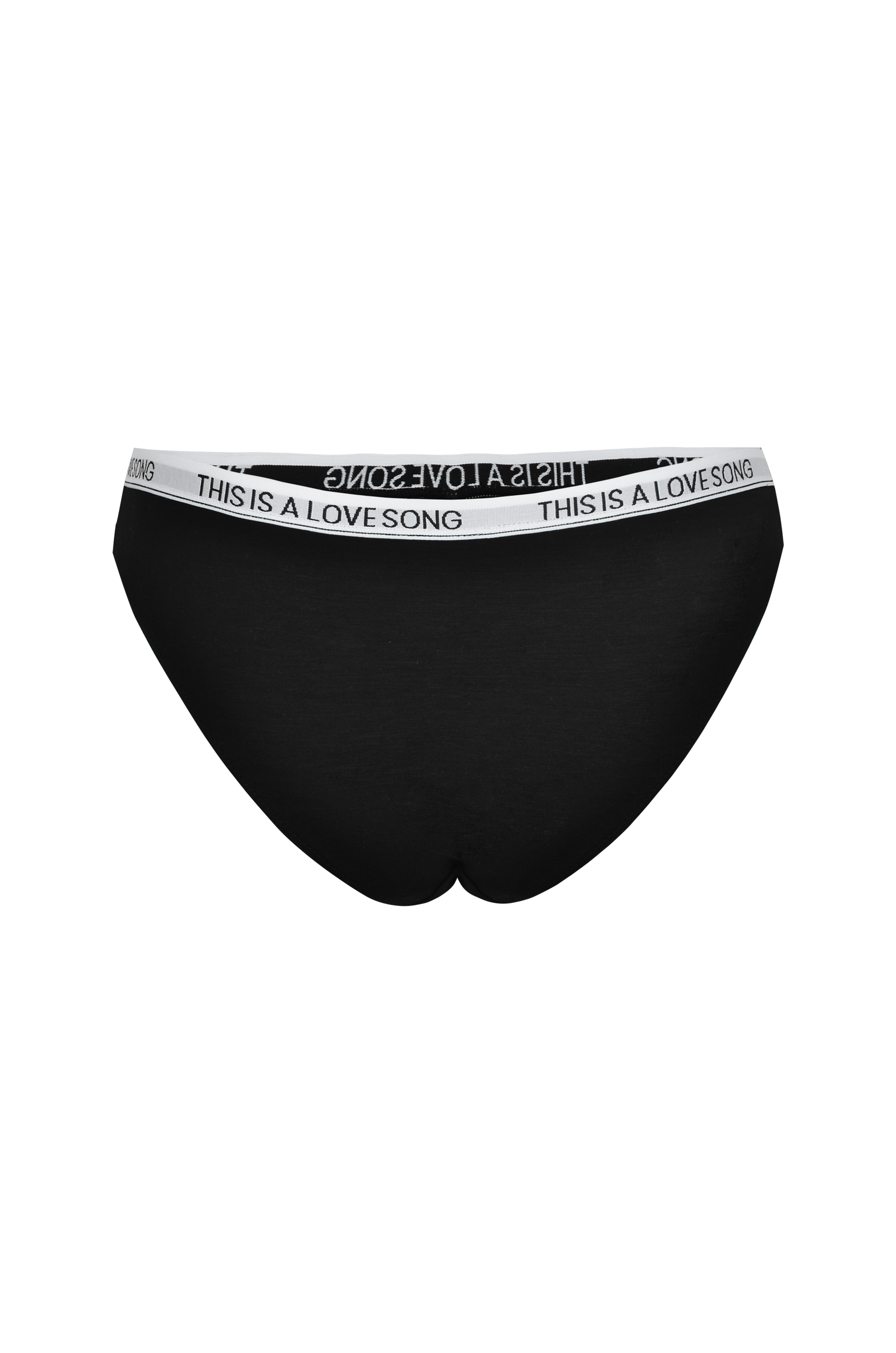 Hi-Cut Underwear  Black - BOTTOMS THIS IS A LOVE SONG