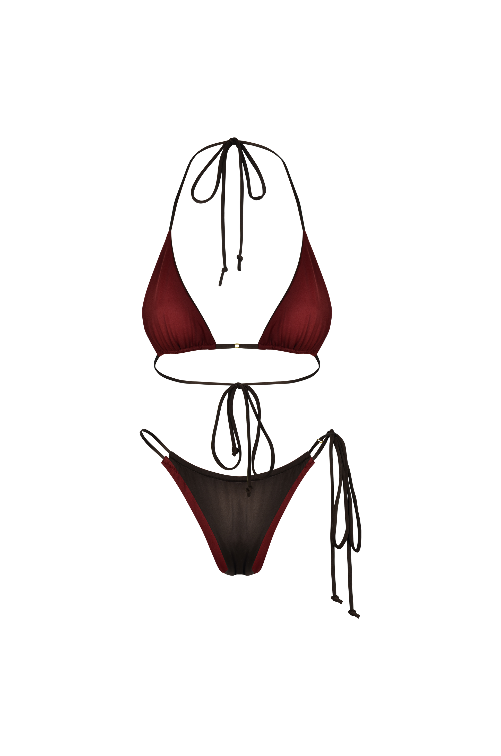Xena Triangle Bottom Riversable Choco Rouge - Swimwear THIS IS A LOVE SONG