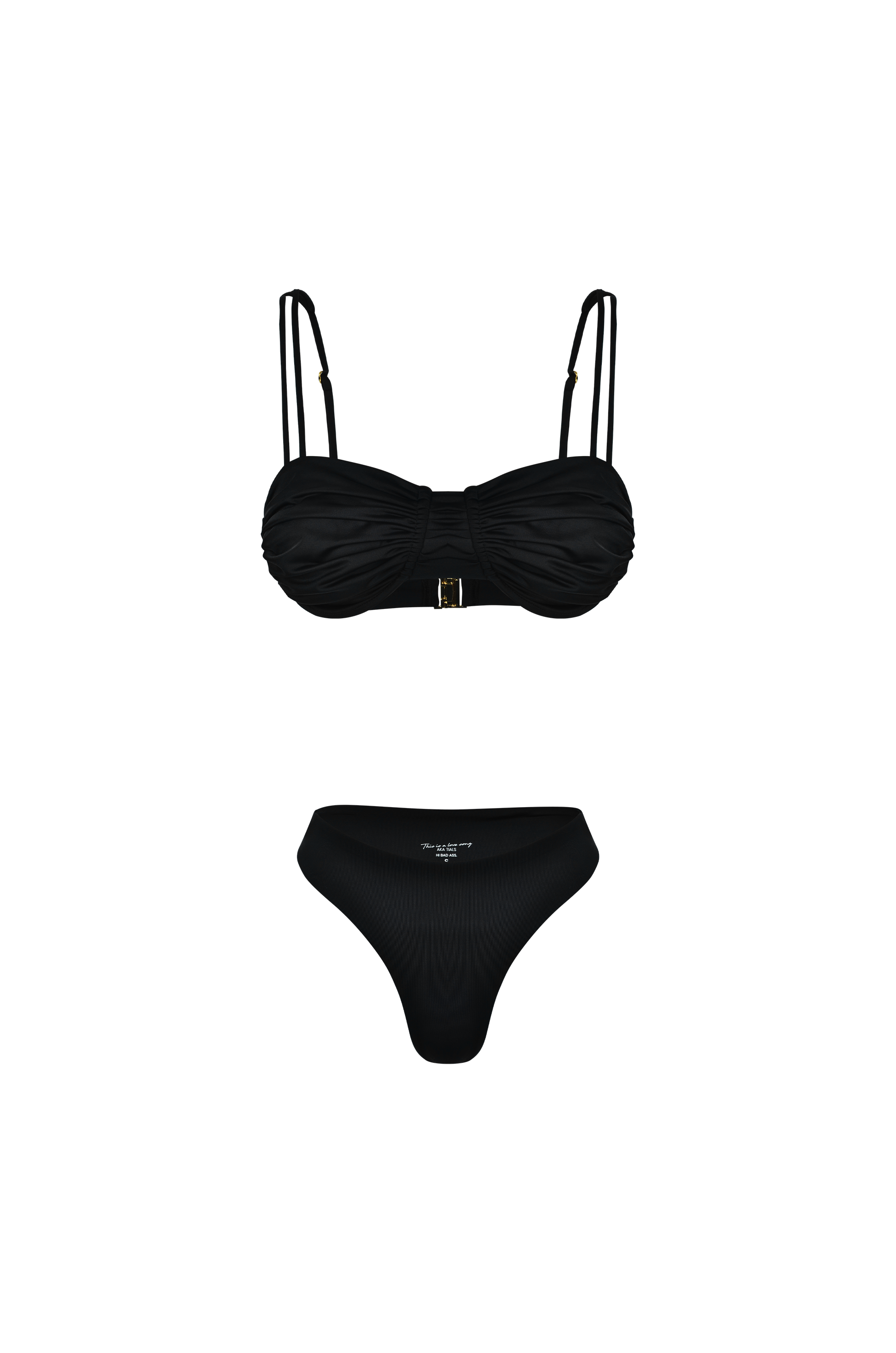 Black Scoop Bikini Top – Luxsea Swimwear