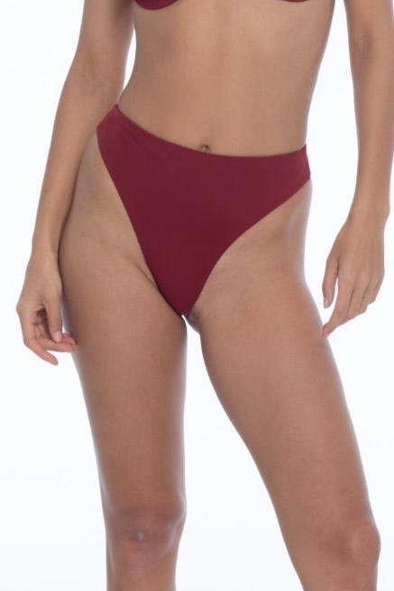 Zephyr Cheeky Bikini Bottom Rouge