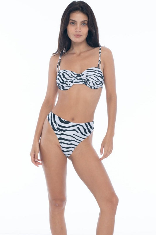 Zephyr Bikini Top Tiger Print