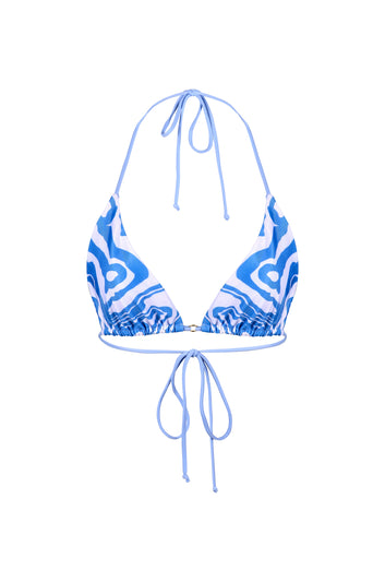 XENA TRIANGLE TOP (BLUE - SWIRL) - Swimwear THIS IS A LOVE SONG