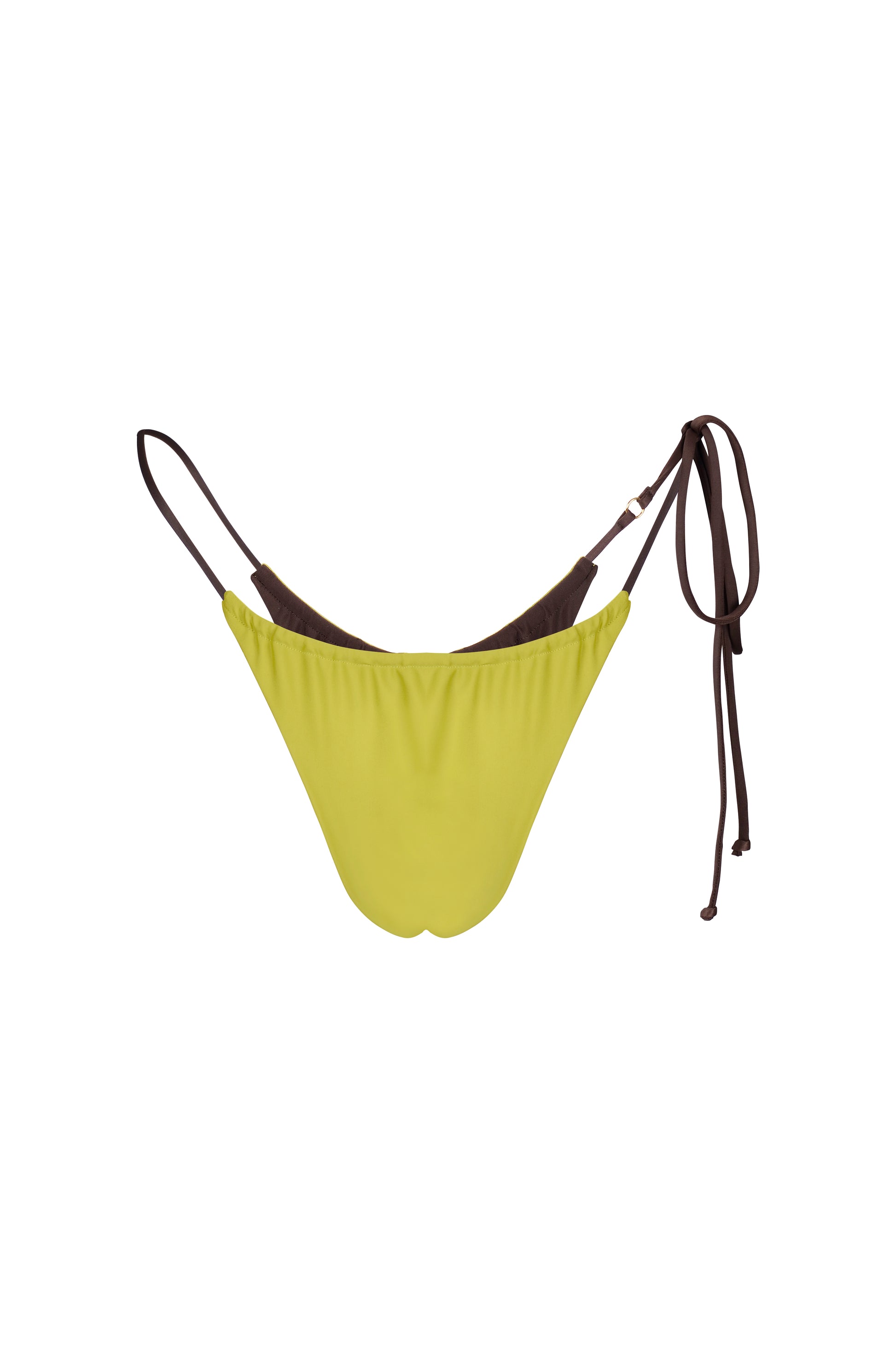 XENA TRIANGLE BOTTOM (CHOCO - LIME) - Swimwear THIS IS A LOVE SONG