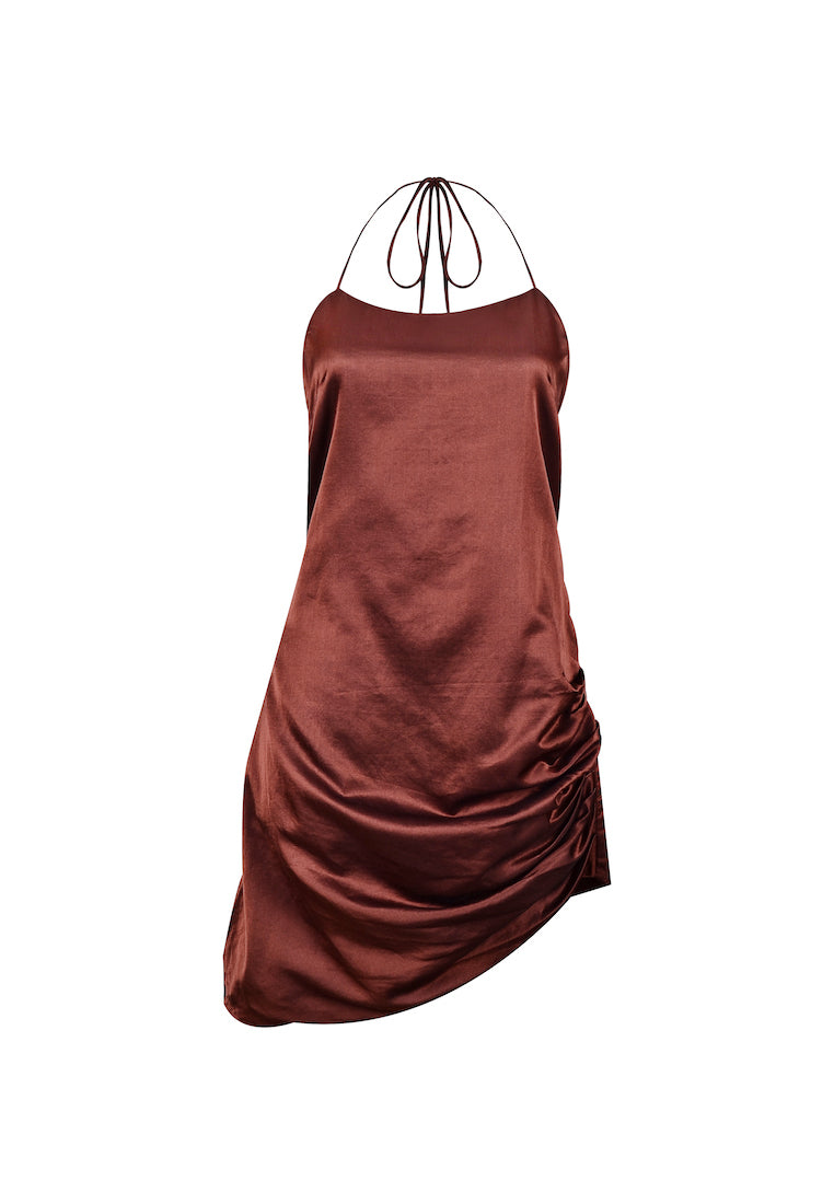 Halcyon Dress Chocolate - APPAREL THIS IS A LOVE SONG