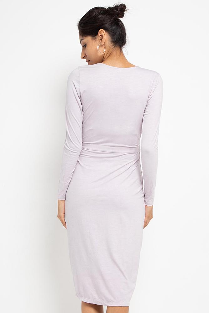 Farrah Wrap Dress (Lilac) - THIS IS A LOVE SONG 