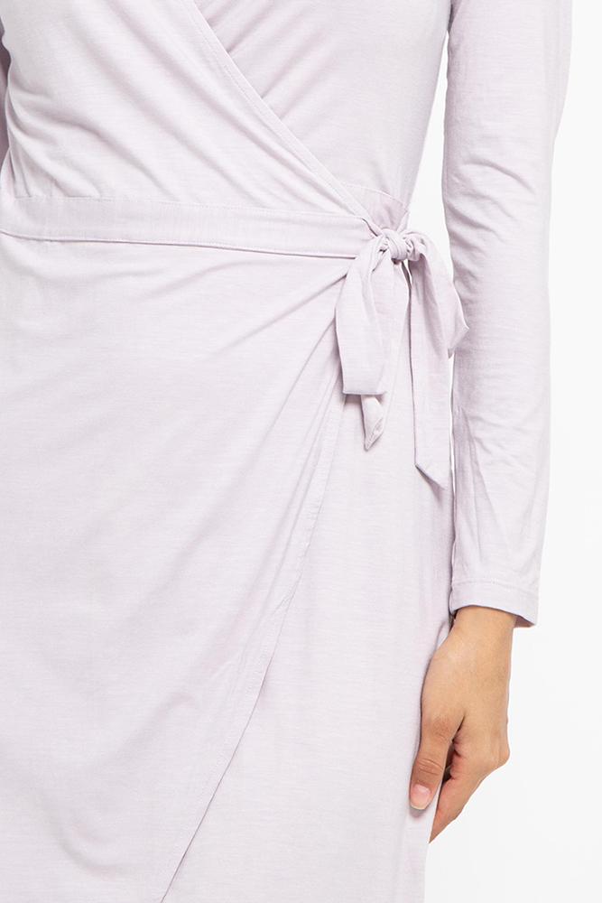 Farrah Wrap Dress (Lilac) - THIS IS A LOVE SONG 