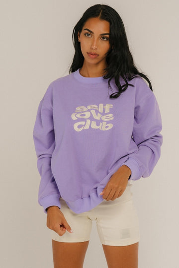 APPAREL - Self Love Club Sweatshirt (Lilac)