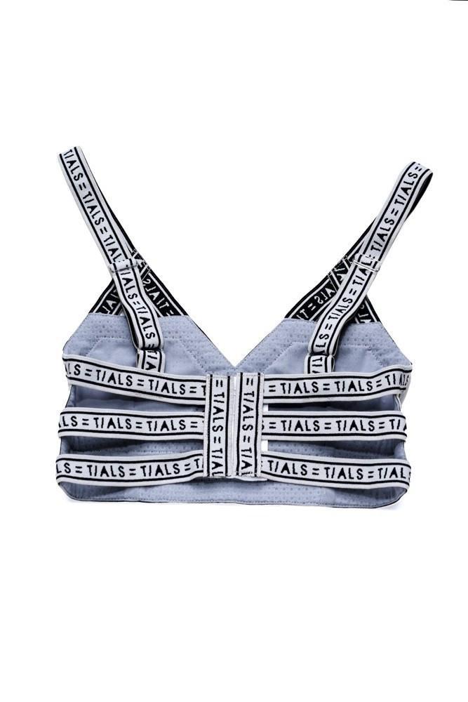 Logo Bondage Bra Classic Grey - THIS IS A LOVE SONG 