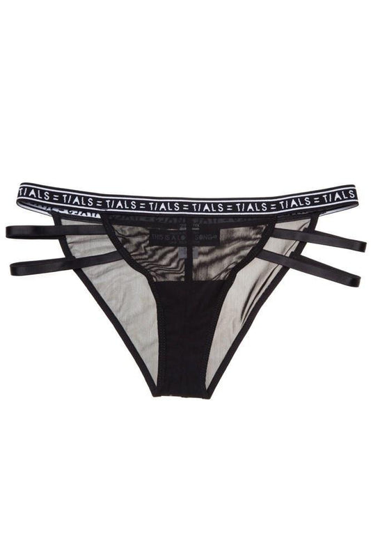 Strappy Bikini Panty Black - THIS IS A LOVE SONG 